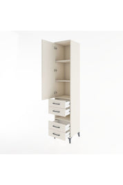 Hyperion Dolap 4 Raflı 4 Çekmeceli Tek Kapaklı 44x44x221 Aytaşı-Aytaşı