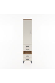 Hyperion Dolap 4 Raflı 4 Çekmeceli Tek Kapaklı 44x44x221 Çam-Aytaşı
