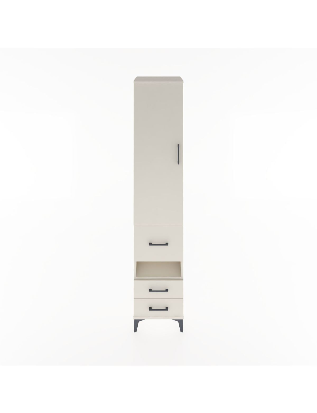 Hyperion Dolap 3 Raflı 3 Çekmeceli Tek Askılı 44x44x221 Aytaşı-Aytaşı