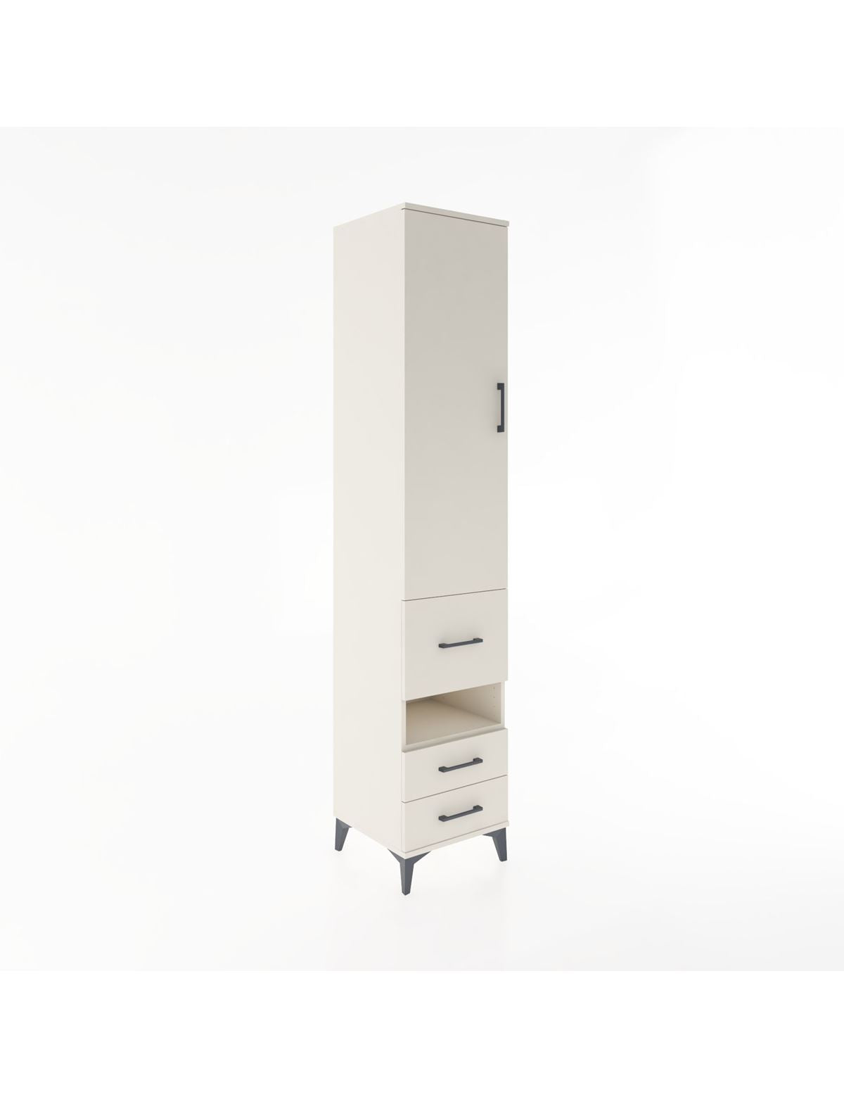 Hyperion Dolap 3 Raflı 3 Çekmeceli Tek Askılı 44x44x221 Aytaşı-Aytaşı