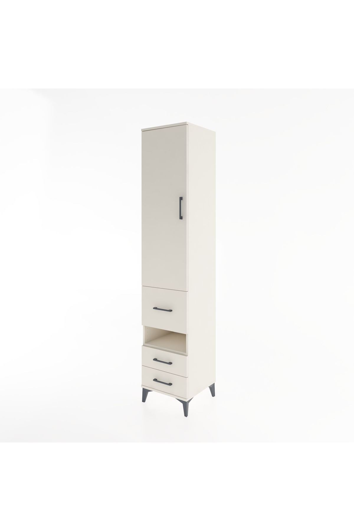 Hyperion Dolap 3 Raflı 3 Çekmeceli Tek Askılı 44x44x221 Aytaşı-Aytaşı