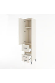 Hyperion Dolap 3 Raflı 3 Çekmeceli Tek Askılı 44x44x221 Aytaşı-Aytaşı