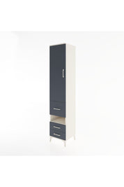 Hyperion Dolap 3 Raflı 3 Çekmeceli Tek Askılı 44x44x221 Aytaşı-Antrasit