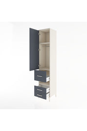 Hyperion Dolap 3 Raflı 3 Çekmeceli Tek Askılı 44x44x221 Aytaşı-Antrasit