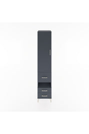 Hyperion Dolap 3 Raflı 3 Çekmeceli Tek Askılı 44x44x221 Antrasit-Antrasit