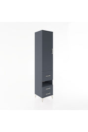 Hyperion Dolap 3 Raflı 3 Çekmeceli Tek Askılı 44x44x221 Antrasit-Antrasit