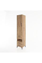 Hyperion Dolap 3 Raflı 3 Çekmeceli Tek Askılı 44x44x221 Çam-Çam