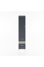 Hyperion Dolap 4 Raflı 3 Çekmeceli Tek Kapaklı 44x44x221 Aytaşı-Antrasit