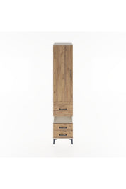 Hyperion Dolap 4 Raflı 3 Çekmeceli Tek Kapaklı 44x44x221 Aytaşı-Çam