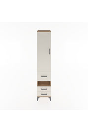 Hyperion Dolap 4 Raflı 3 Çekmeceli Tek Kapaklı 44x44x221 Çam-Aytaşı