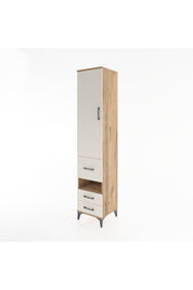 Hyperion Dolap 4 Raflı 3 Çekmeceli Tek Kapaklı 44x44x221 Çam-Aytaşı