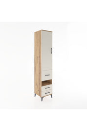 Hyperion Dolap 4 Raflı 3 Çekmeceli Tek Kapaklı 44x44x221 Çam-Aytaşı