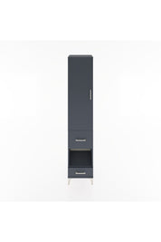 Hyperion Dolap 3 Raflı 2 Çekmeceli Tek Askılı 44x44x221 Antrasit-Antrasit