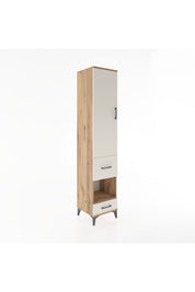Hyperion Dolap 3 Raflı 2 Çekmeceli Tek Askılı 44x44x221 Çam-Aytaşı