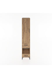 Hyperion Dolap 3 Raflı 2 Çekmeceli Tek Askılı 44x44x221 Çam-Çam