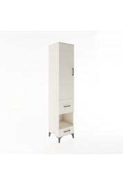 Hyperion Dolap 4 Raflı 2 Çekmeceli Tek Kapaklı 44x44x221 Aytaşı-Aytaşı