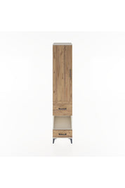 Hyperion Dolap 4 Raflı 2 Çekmeceli Tek Kapaklı 44x44x221 Aytaşı-Çam