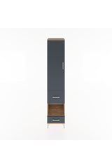 Hyperion Dolap 4 Raflı 2 Çekmeceli Tek Kapaklı 44x44x221