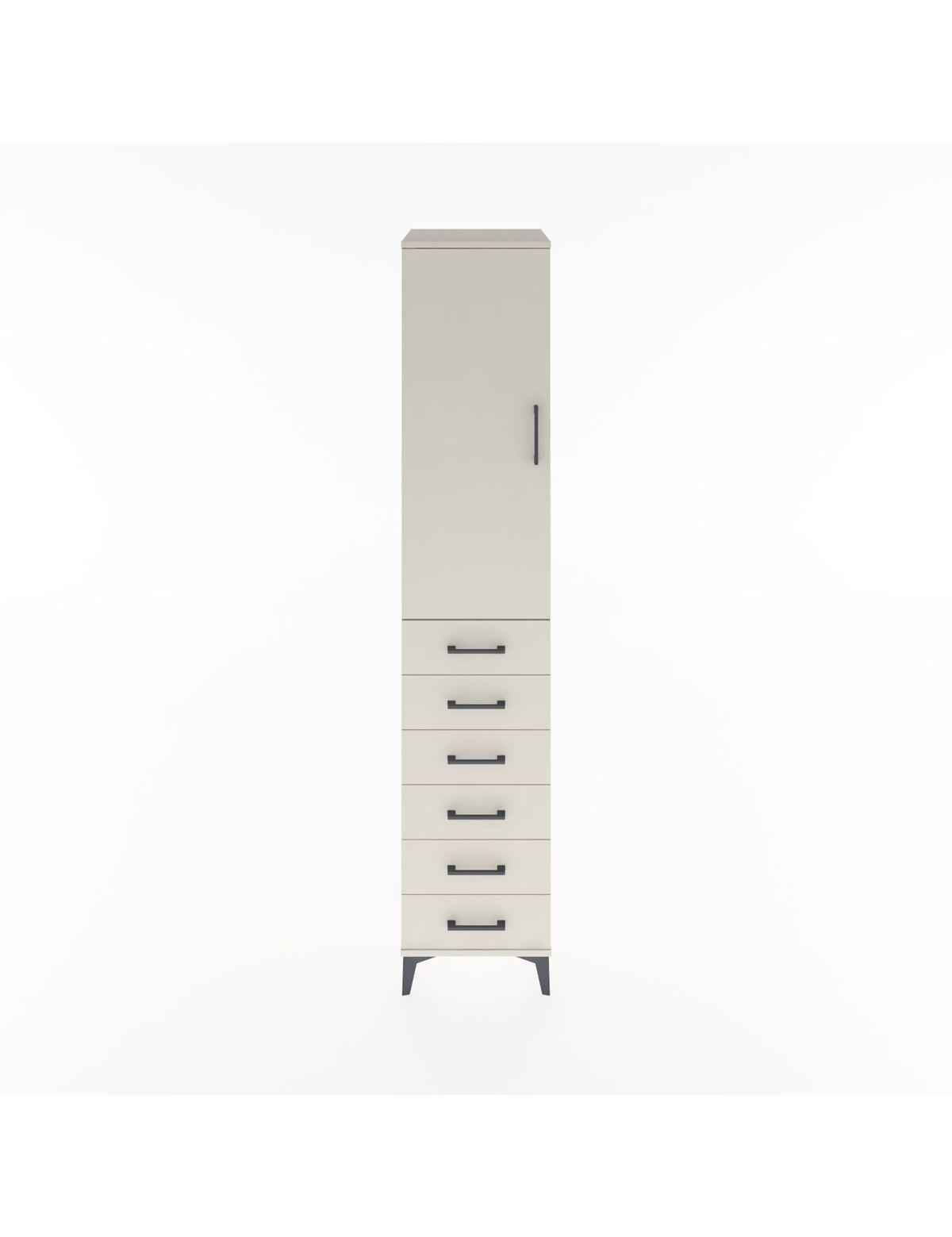 Hyperion Dolap 2 Raflı 6 Çekmeceli Tek Askılı 44x44x221 Aytaşı-Aytaşı