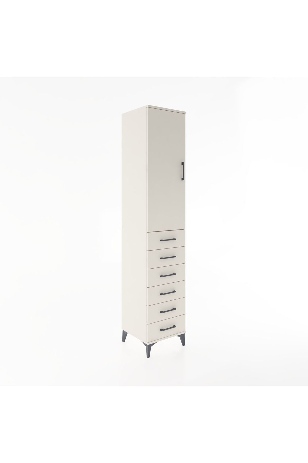 Hyperion Dolap 2 Raflı 6 Çekmeceli Tek Askılı 44x44x221 Aytaşı-Aytaşı