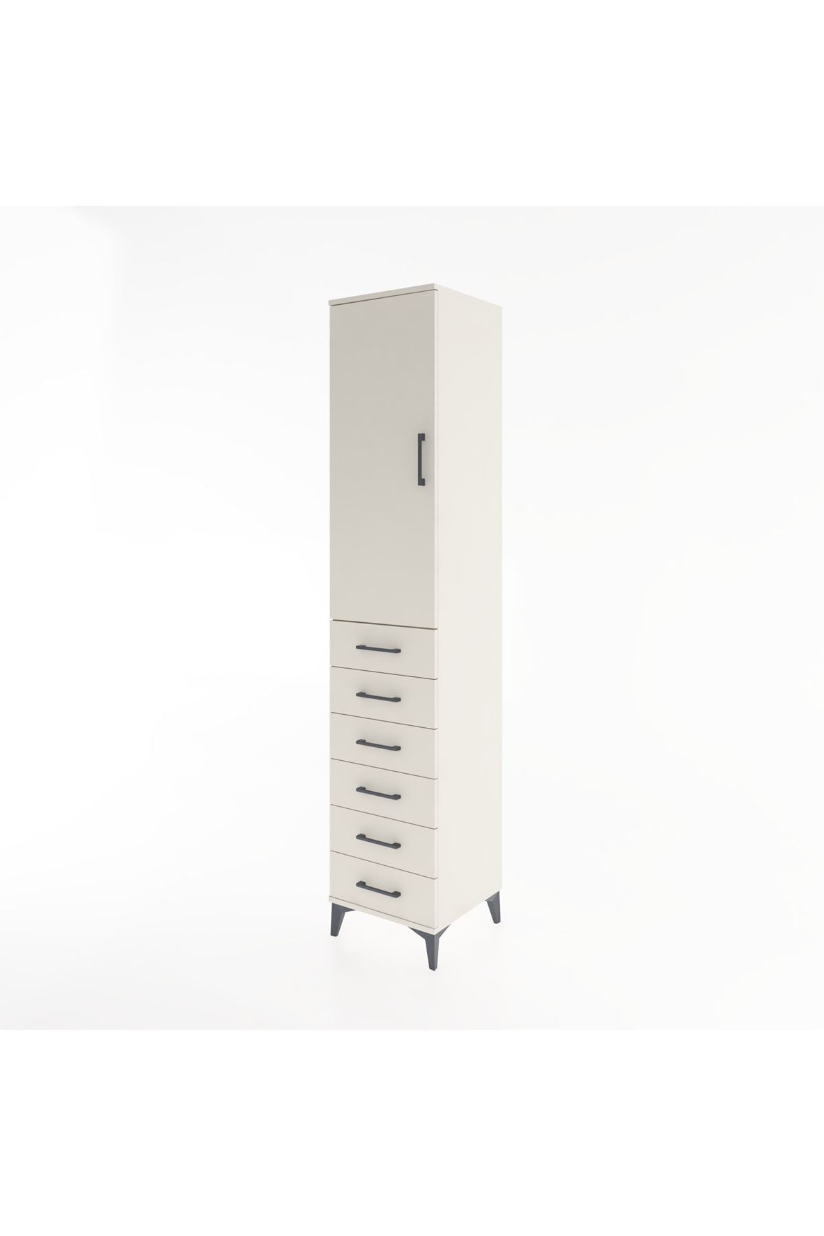 Hyperion Dolap 2 Raflı 6 Çekmeceli Tek Askılı 44x44x221 Aytaşı-Aytaşı