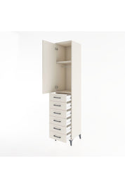 Hyperion Dolap 2 Raflı 6 Çekmeceli Tek Askılı 44x44x221 Aytaşı-Aytaşı