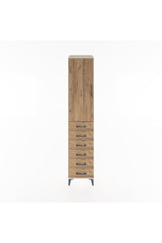 Hyperion Dolap 2 Raflı 6 Çekmeceli Tek Askılı 44x44x221 Aytaşı-Çam