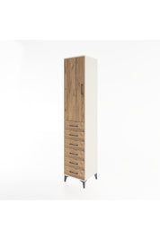 Hyperion Dolap 2 Raflı 6 Çekmeceli Tek Askılı 44x44x221 Aytaşı-Çam