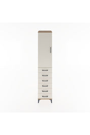 Hyperion Dolap 2 Raflı 6 Çekmeceli Tek Askılı 44x44x221 Çam-Aytaşı