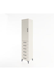 Hyperion Dolap 3 Raflı 6 Çekmeceli Tek Kapaklı 44x44x221 Aytaşı-Aytaşı