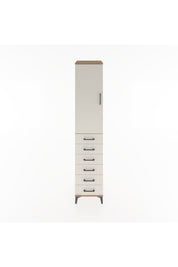 Hyperion Dolap 3 Raflı 6 Çekmeceli Tek Kapaklı 44x44x221 Çam-Aytaşı