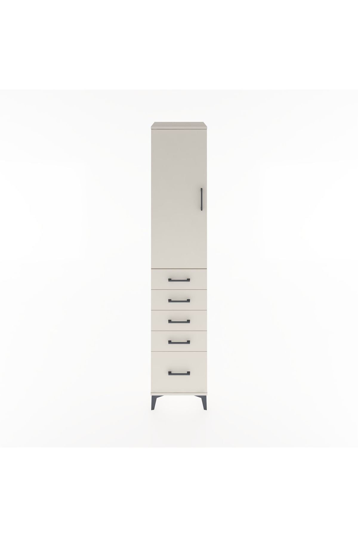 Hyperion Dolap 2 Raflı 5 Çekmeceli Tek Askılı 44x44x221 Aytaşı-Aytaşı