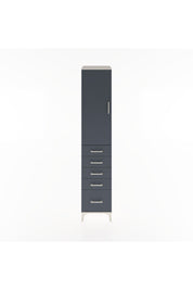 Hyperion Dolap 2 Raflı 5 Çekmeceli Tek Askılı 44x44x221 Aytaşı-Antrasit