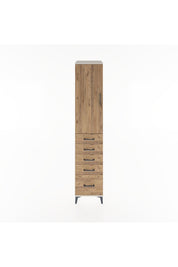 Hyperion Dolap 2 Raflı 5 Çekmeceli Tek Askılı 44x44x221 Aytaşı-Çam