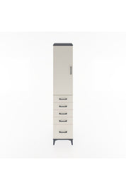 Hyperion Dolap 2 Raflı 5 Çekmeceli Tek Askılı 44x44x221 - S61M110V4B