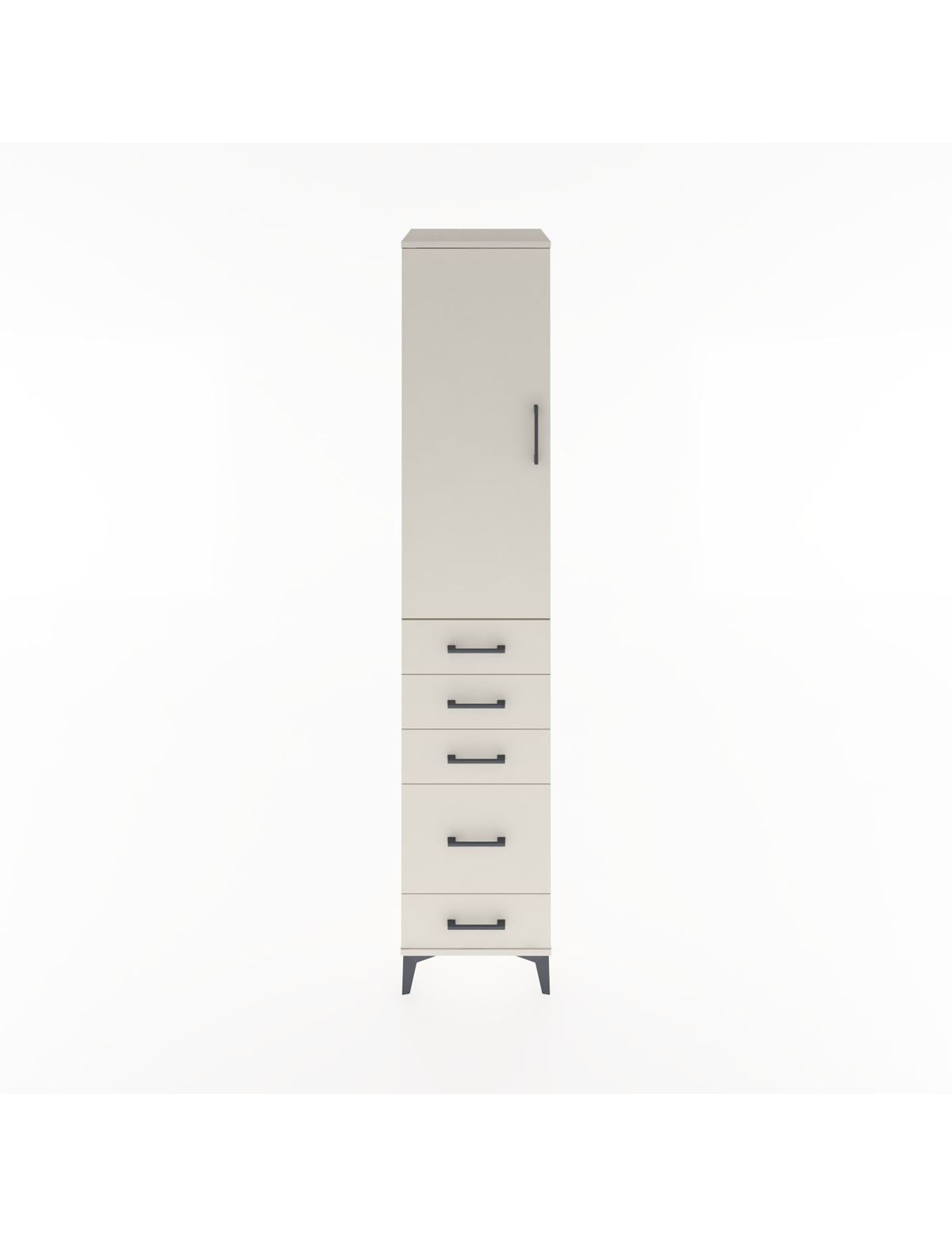 Hyperion Dolap 2 Raflı 5 Çekmeceli Tek Askılı 44x44x221 Aytaşı-Aytaşı