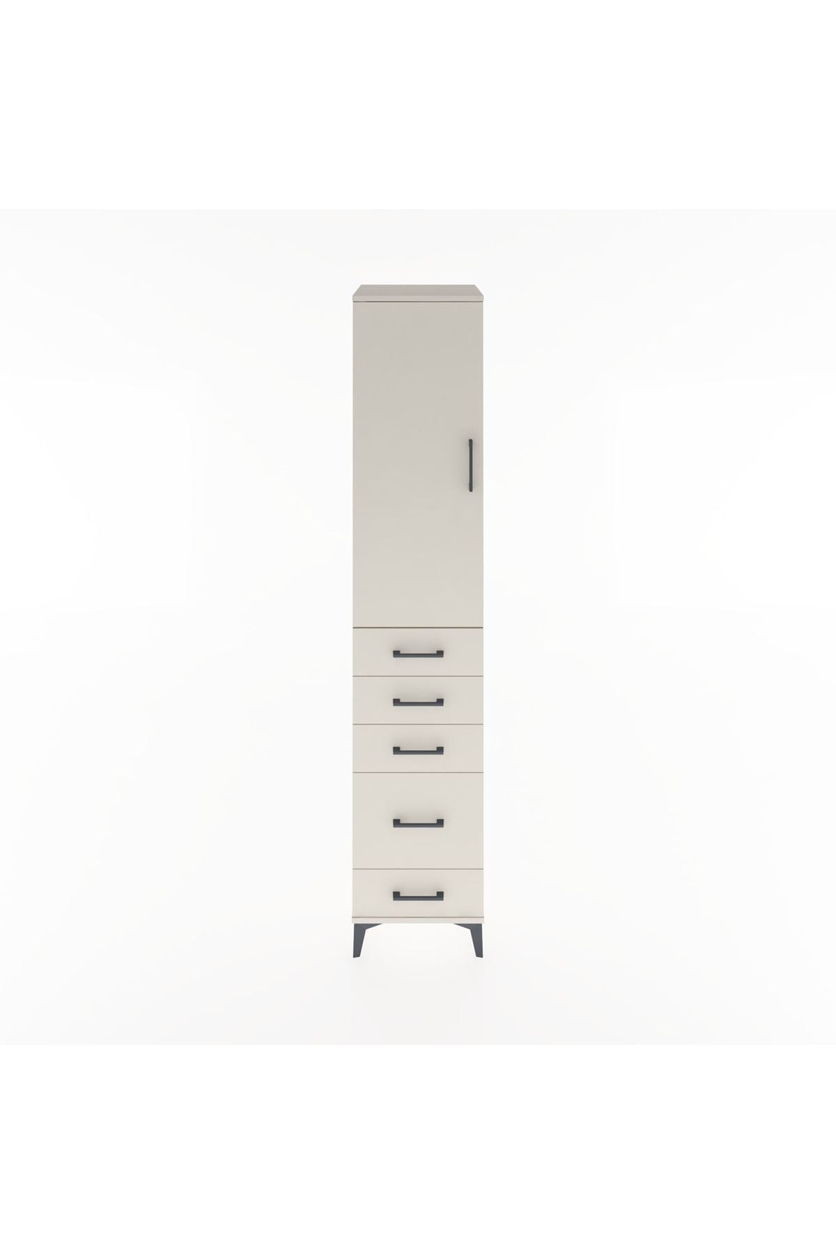 Hyperion Dolap 2 Raflı 5 Çekmeceli Tek Askılı 44x44x221 Aytaşı-Aytaşı