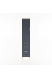 Hyperion Dolap 2 Raflı 5 Çekmeceli Tek Askılı 44x44x221 Aytaşı-Antrasit