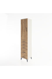 Hyperion Dolap 2 Raflı 5 Çekmeceli Tek Askılı 44x44x221 Aytaşı-Çam