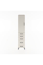 Hyperion Dolap 3 Raflı 5 Çekmeceli Tek Kapaklı 44x44x221 Aytaşı-Aytaşı