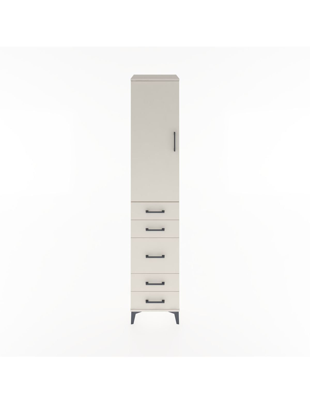 Hyperion Dolap 2 Raflı 5 Çekmeceli Tek Askılı 44x44x221 Aytaşı-Aytaşı