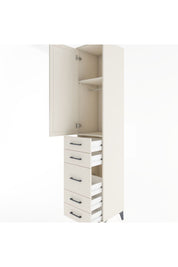 Hyperion Dolap 2 Raflı 5 Çekmeceli Tek Askılı 44x44x221 Aytaşı-Aytaşı