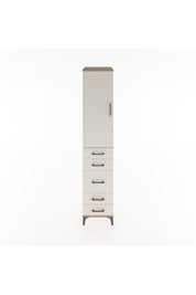 Hyperion Dolap 2 Raflı 5 Çekmeceli Tek Askılı 44x44x221 Çam-Aytaşı