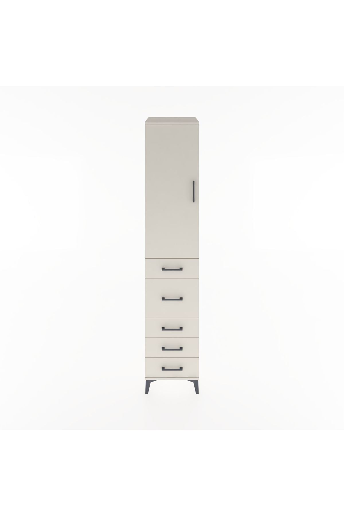 Hyperion Dolap 2 Raflı 5 Çekmeceli Tek Askılı 44x44x221 Aytaşı-Aytaşı