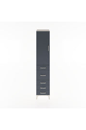 Hyperion Dolap 2 Raflı 5 Çekmeceli Tek Askılı 44x44x221 Aytaşı-Antrasit