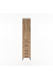 Hyperion Dolap 2 Raflı 5 Çekmeceli Tek Askılı 44x44x221 Aytaşı-Çam