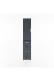 Hyperion Dolap 2 Raflı 5 Çekmeceli Tek Askılı 44x44x221 Antrasit-Antrasit