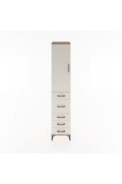 Hyperion Dolap 2 Raflı 5 Çekmeceli Tek Askılı 44x44x221 Çam-Aytaşı