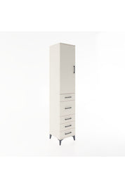 Hyperion Dolap 3 Raflı 5 Çekmeceli Tek Kapaklı 44x44x221 Aytaşı-Aytaşı