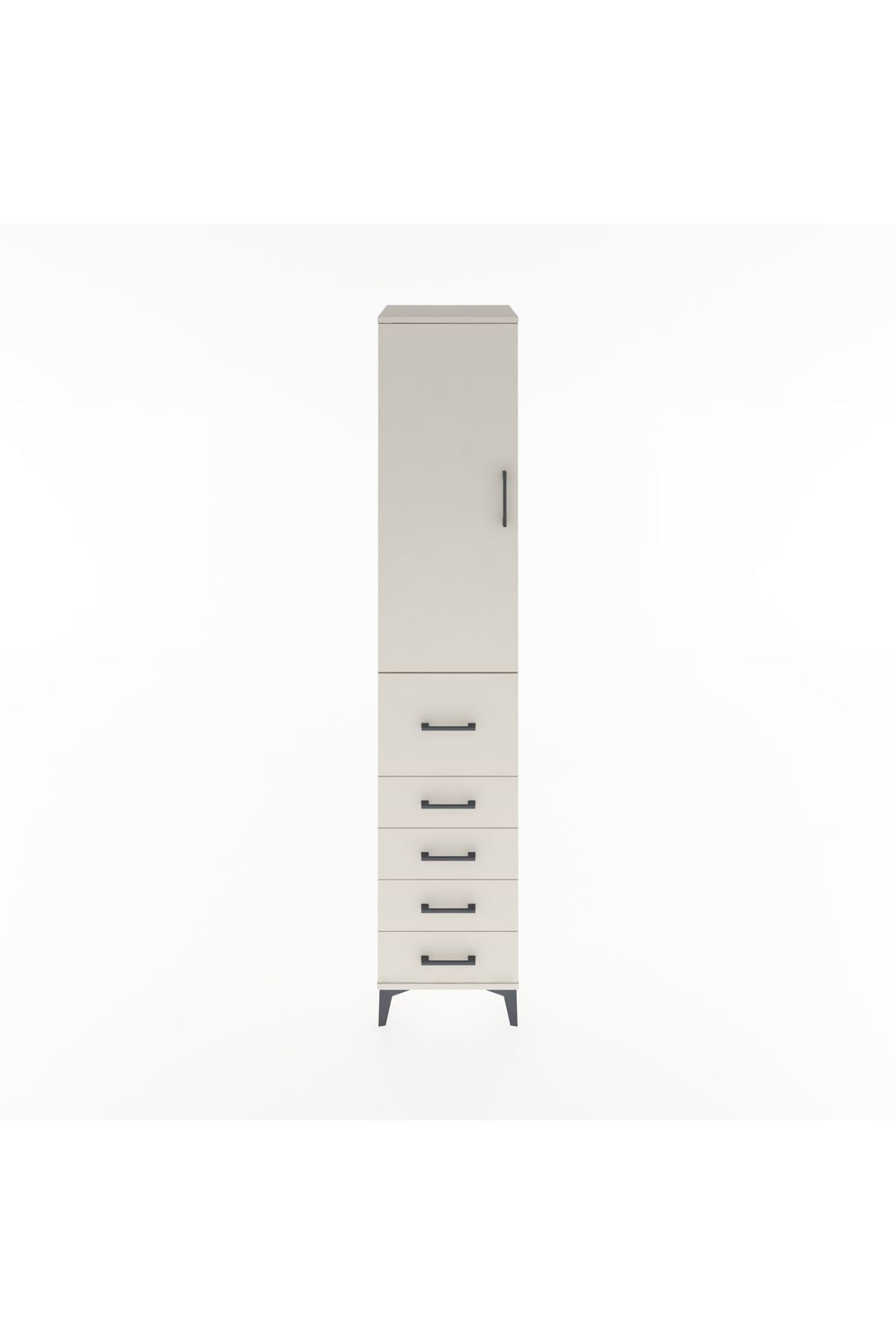 Hyperion Dolap 2 Raflı 5 Çekmeceli Tek Askılı 44x44x221 Aytaşı-Aytaşı